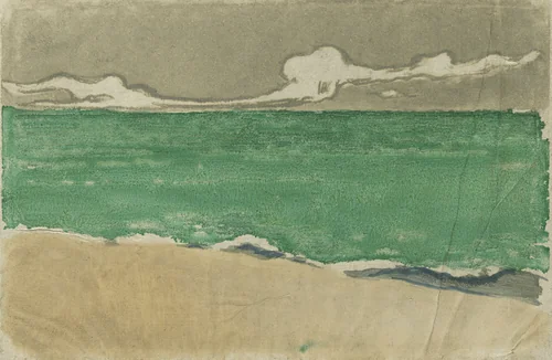 The Sea at Bognor by Theodore Roussel, print, 1895