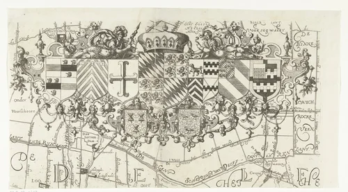 Kaart van Delfland (blad midden boven) by Floris Balthasarsz. van Berckenrode, print, 1612