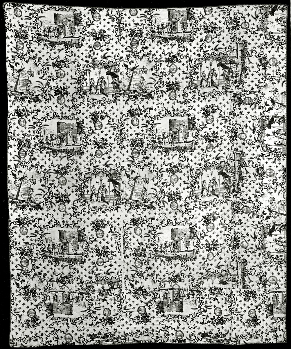 Bedcover by England, textile, 1780-1800