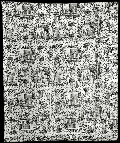Bedcover by England, textile, 1780-1800