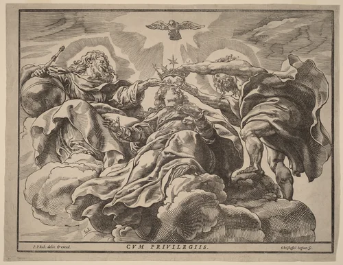 Coronation of the Virgin by Christoffel Jegher
Peter Paul Rubens, print, 1633