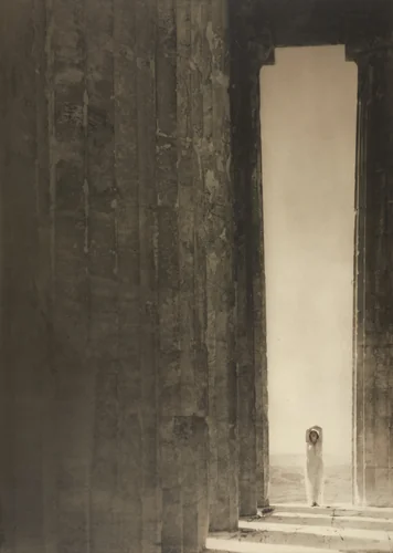 Isadora Duncan at the Portal of the Parthenon by Edward Steichen, photograph, 1921