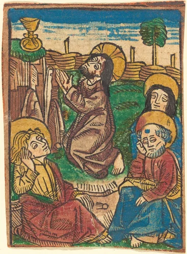 The Agony in the Garden by German 15th Century, print, 1490