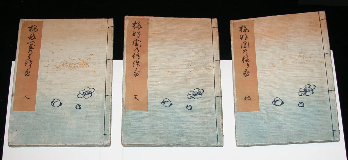 Umegonomi neya no utsuriga (Lingering plum scent in the sleeping chamber)(0017-0019) by Utagawa Kunisada I, book, 1836-1846