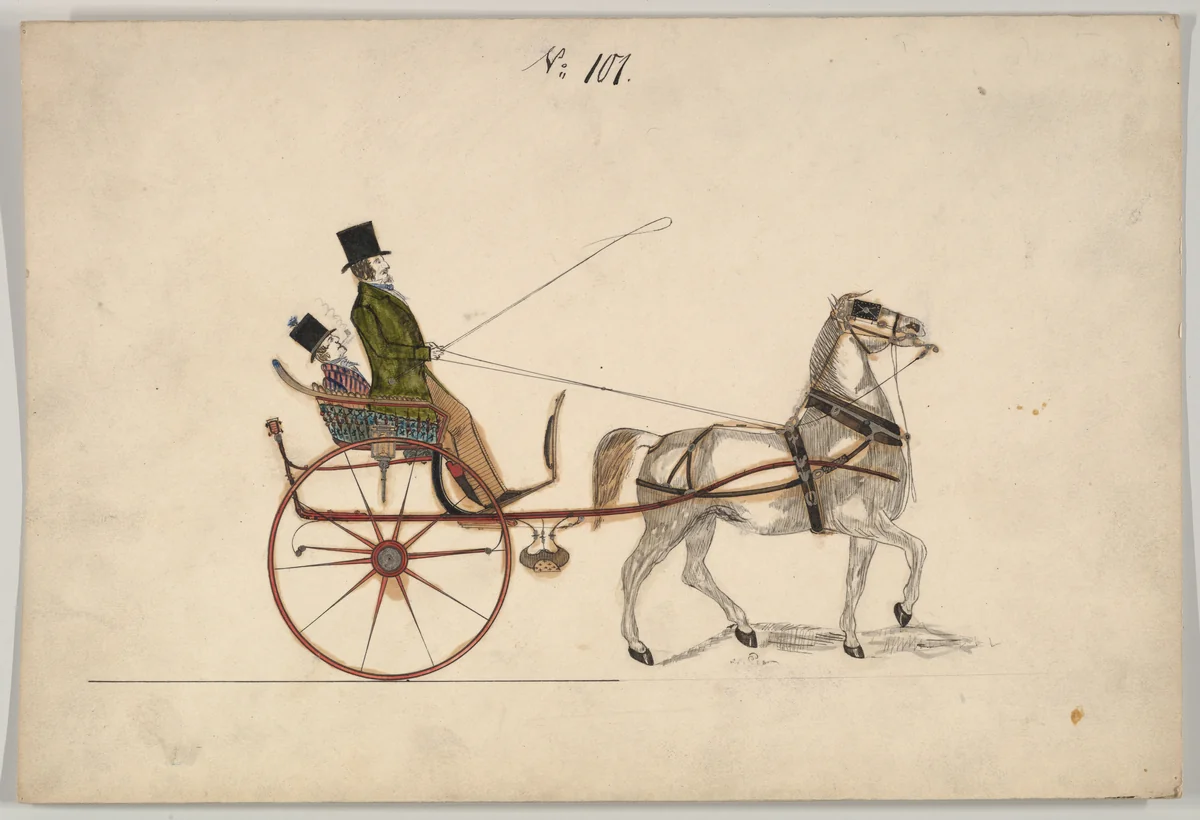 Tilbury #101 by Brewster & Co., drawing, 1860