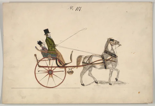 Tilbury #101 by Brewster & Co., drawing, 1860