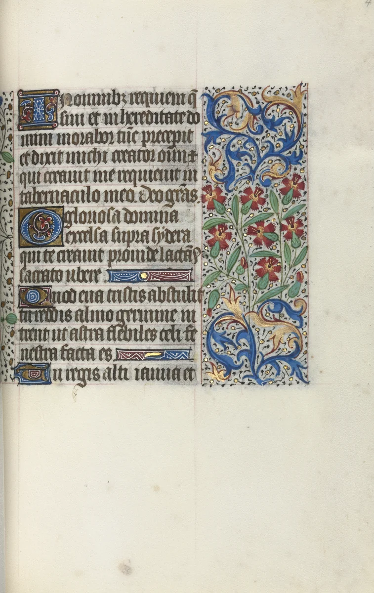Book of Hours (Use of Rouen): fol. 47r by Master of the Geneva Latini, book, 1465-1475