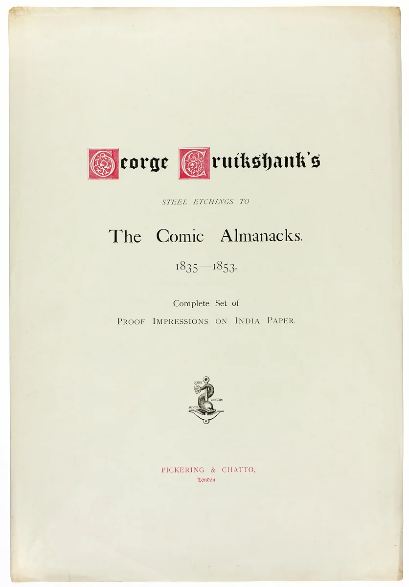 Title Page from George Cruikshank's Steel Etchings to The Comic Almanacks: 1835-1853 by George Cruikshank, print, 1880