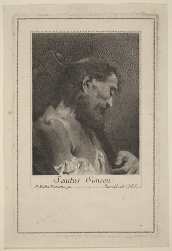 Sanctus Simeon by Marco Alvise Pitteri, print, 1702-1786