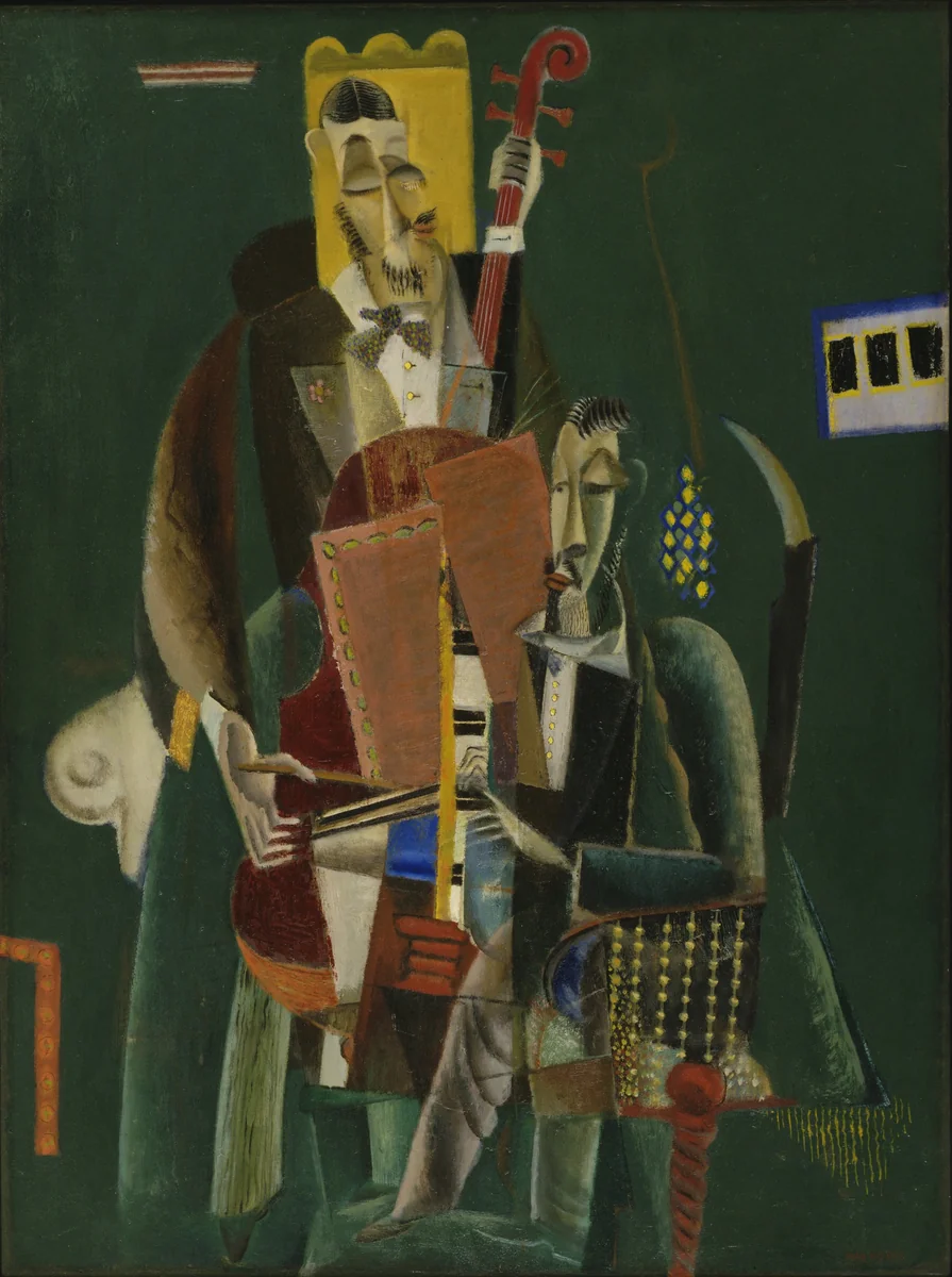 The Two Musicians by Max Weber, painting, 1917