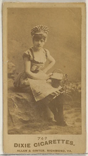 Card 749, from the Actors and Actresses series (N45, Type 7) for Dixie Cigarettes by Allen & Ginter, photograph, 1885-1891