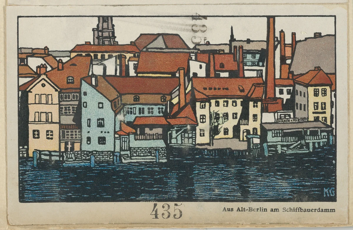 From Old Berlin on the Schiffbauerdamm (Aus Alt-Berlin am Schiffbauerdamm) by Gustav Kalhammer, print, 1911