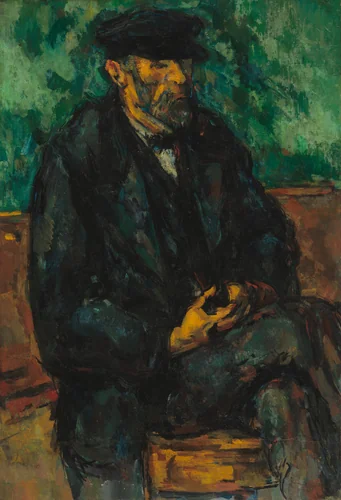 The Gardener Vallier by Paul Cezanne, painting, 1906