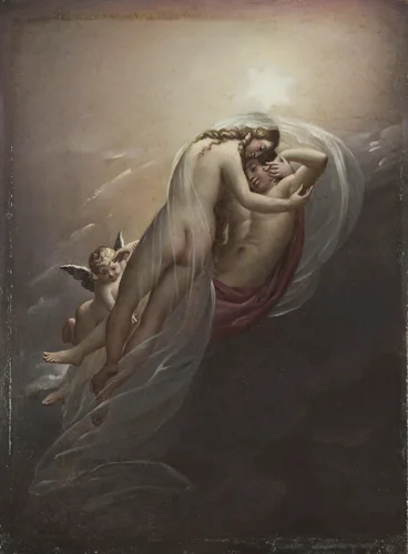 Aurora and Cephalus by Anne-Louis Girodet, painting, 1805-1815