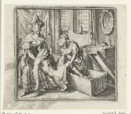 Illustratie voor de Decamerone van Boccaccio by Romeyn de Hooghe, print, 1697