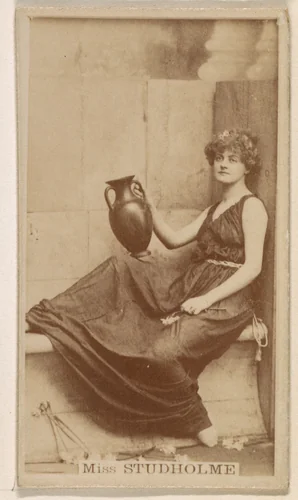 Miss Marie Studholme, from the Actresses series (N245) issued by Kinney Brothers to promote Sweet Caporal Cigarettes by Kinney Brothers Tobacco Company, photograph, 1890
