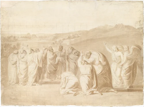 Study for "The Ascension" by John Singleton Copley, artwork, 1774