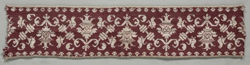 Embroidered Strip by Unknown, textile, 1500-1599