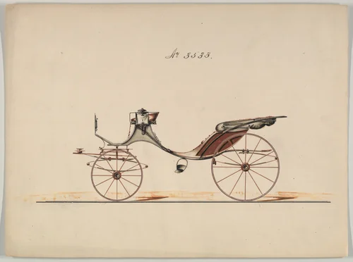 Cabriolet #3533 by Brewster & Co., drawing, 1878
