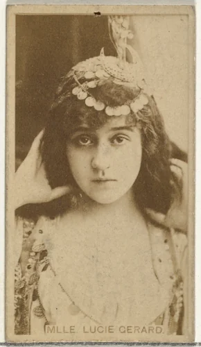 Mlle. Lucie Gerard, from the Actors and Actresses series (N145-8) issued by Duke Sons & Co. to promote Duke Cigarettes by W. Duke, Sons & Co., photograph, 1890-1895