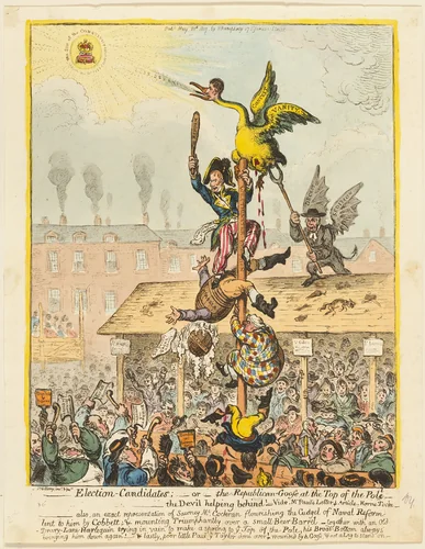 Election Candidates by James Gillray, print, 1807