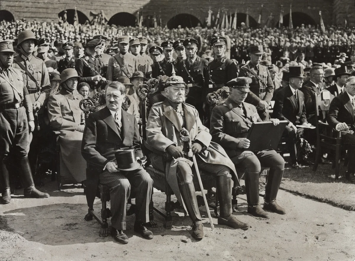 "Memorial Celebration at the Tannenberg Monument" by Times Wide World Photos, photograph, 1933