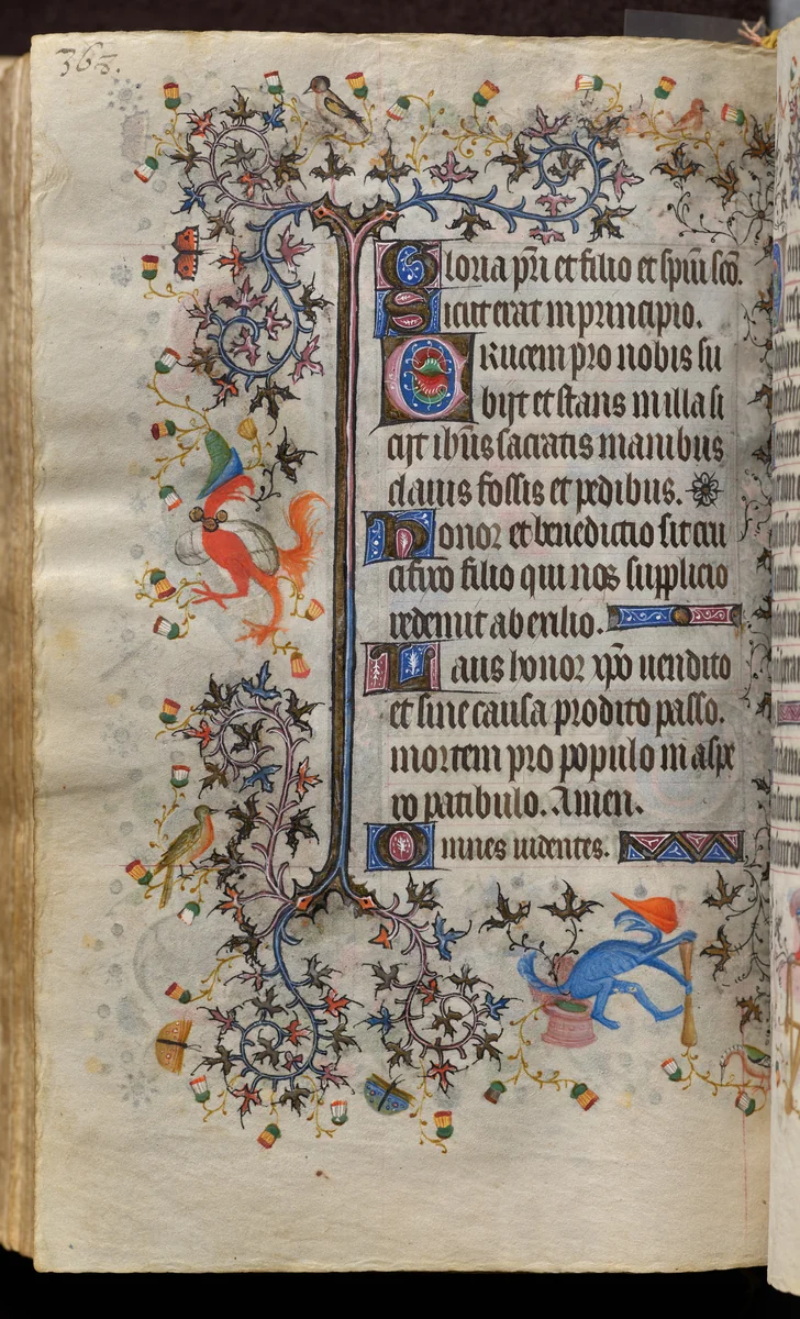 Hours of Charles the Noble, King of Navarre (1361-1425): fol. 179v, Text by Master of the Brussels Initials and Associates, book, 1400-1410