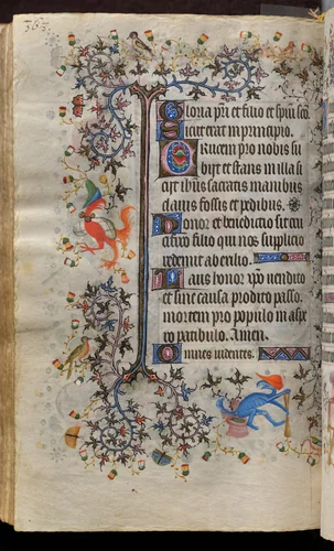 Hours of Charles the Noble, King of Navarre (1361-1425): fol. 179v, Text by Master of the Brussels Initials and Associates, book, 1400-1410