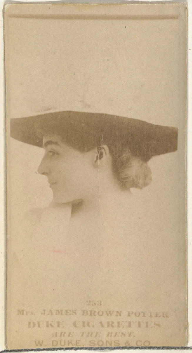 Card Number 253, Mrs. James Brown Potter, from the Actors and Actresses series (N145-7) issued by Duke Sons & Co. to promote Duke Cigarettes by W. Duke, Sons & Co., photograph, 1880-1889