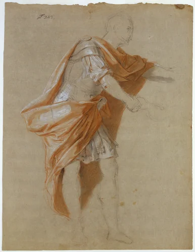 Coriolanus Standing by Louis Galloche, drawing, 1742-1752