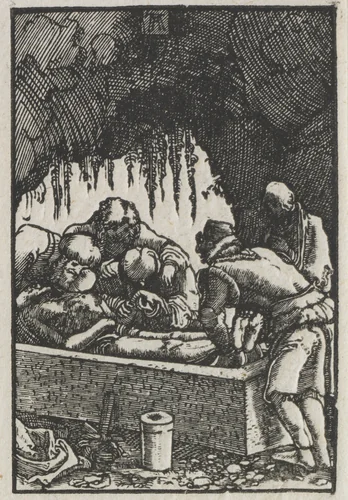 The Fall and Redemption of Man: Burial of Christ by Albrecht Altdorfer, print, 1510-1520