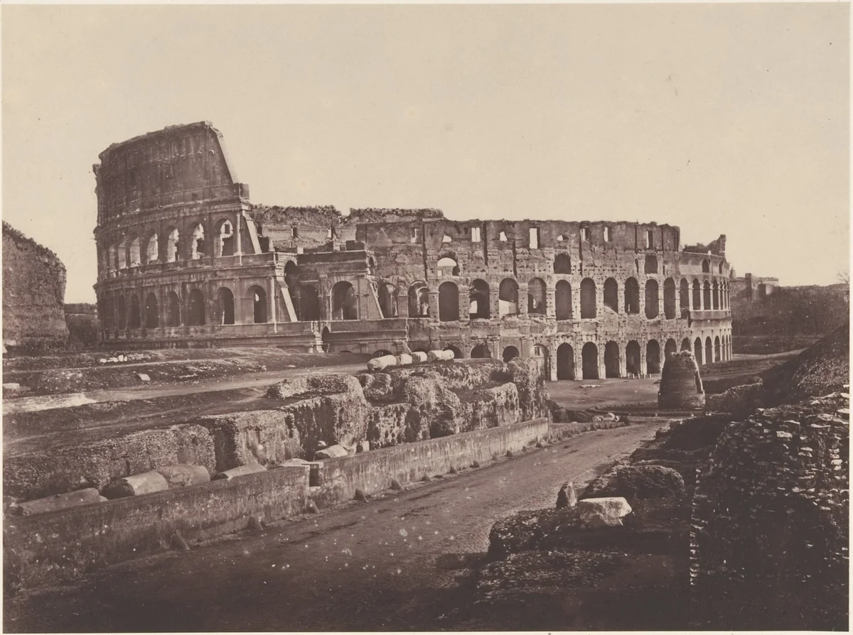 Colosseo (Anfiteatro di Flavio) by Eugène Constant, photograph, 1848-1852