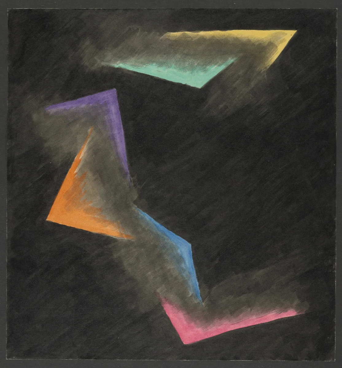 Colored Rhythm: Study for the Film by Léopold Survage, drawing, 1913