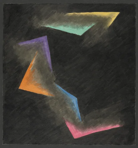 Colored Rhythm: Study for the Film by Léopold Survage, drawing, 1913