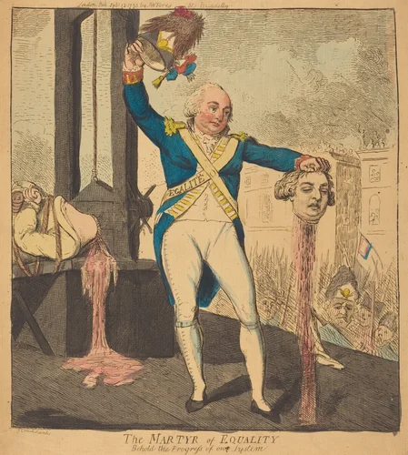 The Martyr of Equality by Isaac Cruikshank, print, 1793
