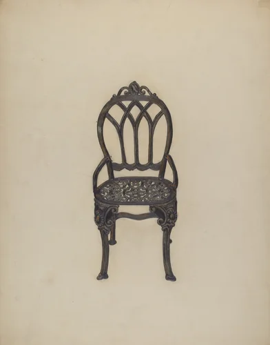 Garden Chair by Katherine Hastings, index of american design, 1938