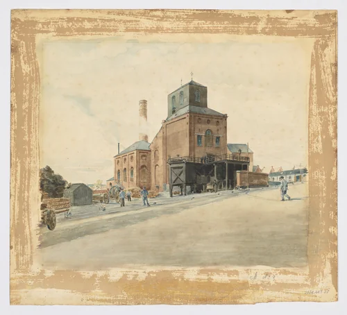 Perspective View from a series of Mines and Factories by Th Defoiss, drawing, 1900-1910