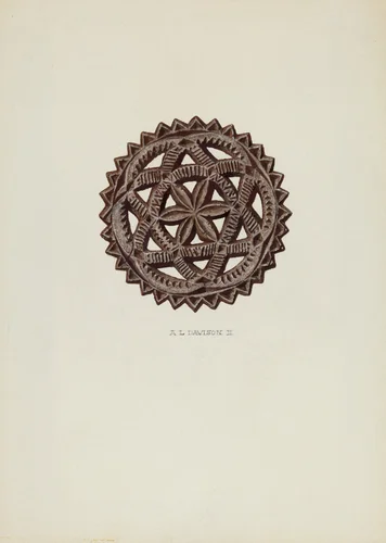 Iron Stand by Austin L. Davison, index of american design, 1940