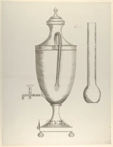 Design for a Coffee Urn by anonymous, drawing, 1765-1795