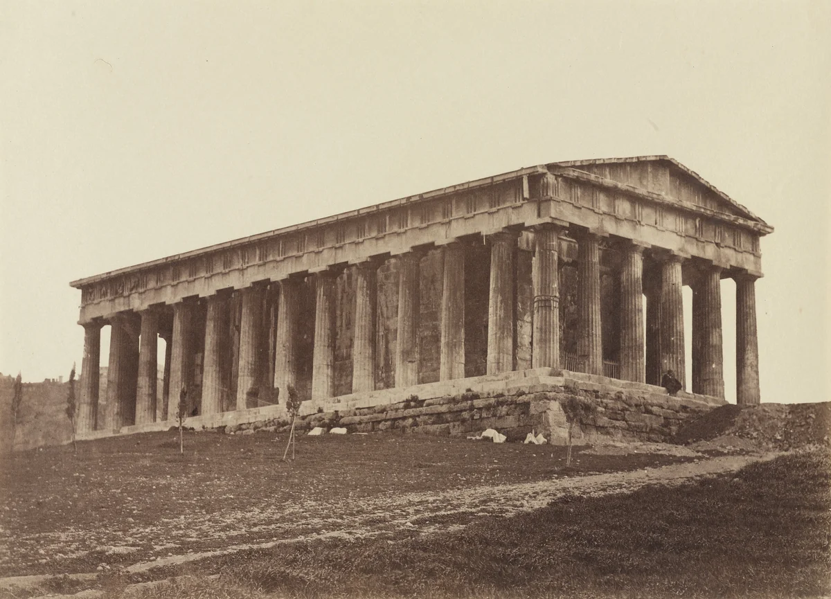 Temple of Theseus by D. Constantin, photograph, 1860