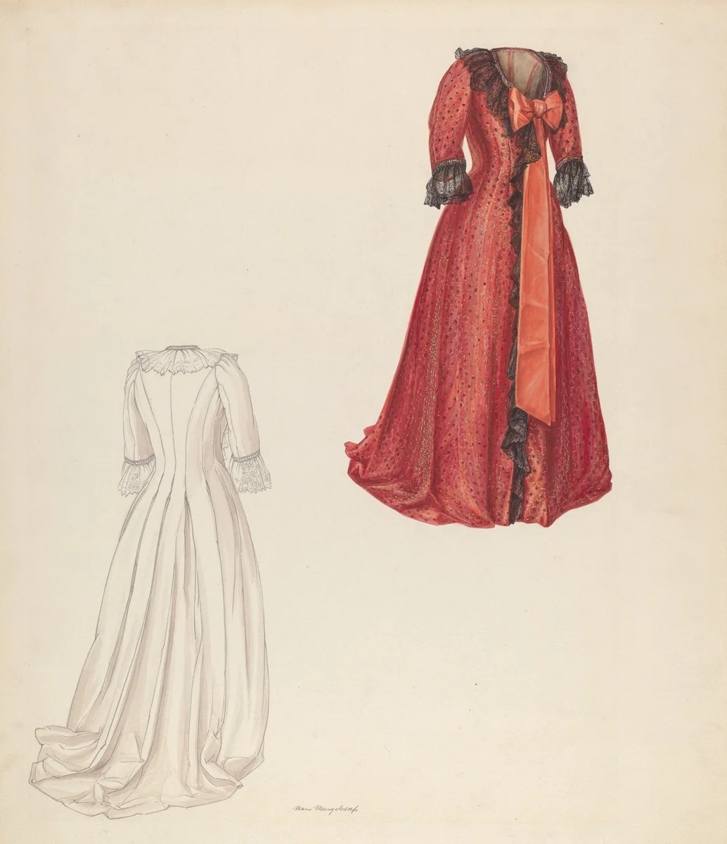 Dress by Hans Mangelsdorf, index of american design, 1938
