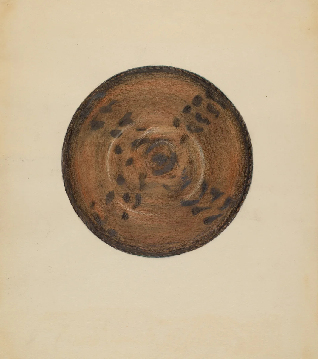 Pie Plate by Meyer Goldbaum, index of american design, 1936