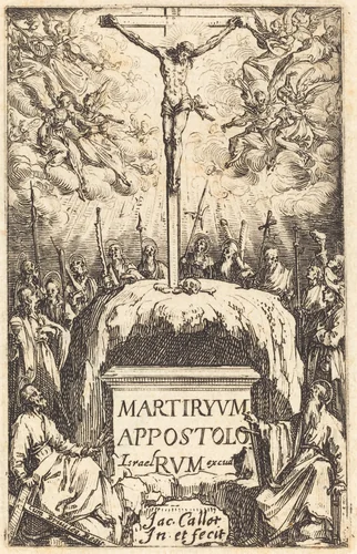 Title Page for "The Martyrdoms of the Apostles" by Jacques Callot, print, 1634-1635