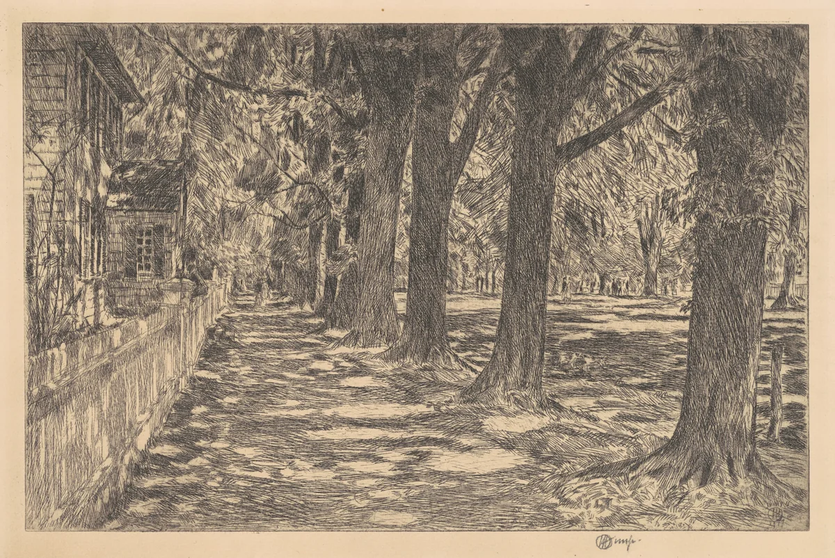 Easthampton by Childe Hassam, print, 1917