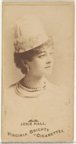 Josie Hall, from the Actors and Actresses series (N45, Type 1) for Virginia Brights Cigarettes by Allen & Ginter, photograph, 1885-1891