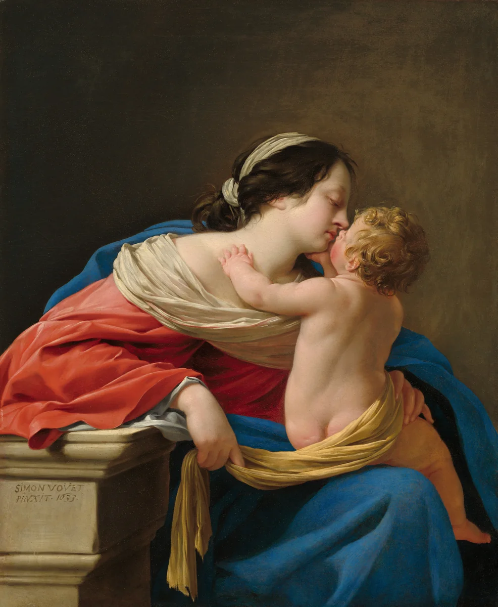 Madonna and Child by Simon Vouet, painting, 1633