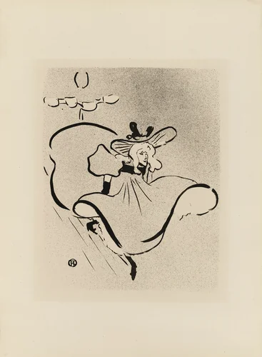 Jane Avril, from Le Café-Concert by Henri de Toulouse-Lautrec, print, 1893