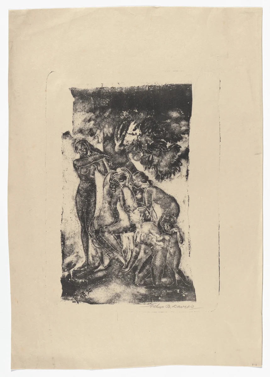 Figures of Earth by Arthur B. Davies, print, 1923