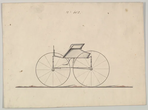 Road Wagon #613 by Brewster & Co., drawing, 1860-1870