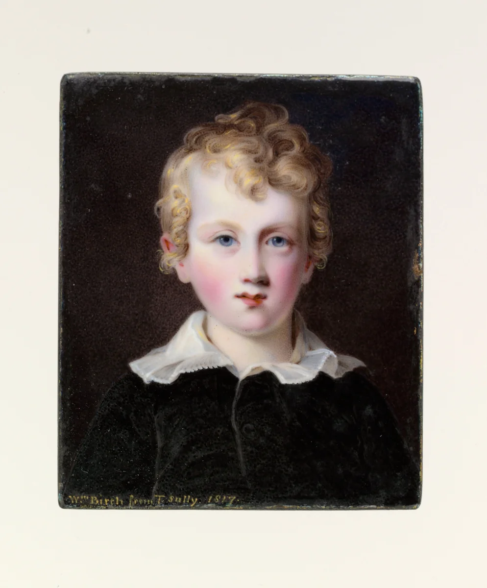 Brock Livingston Delaplaine by William Russell Birch, artwork, 1817